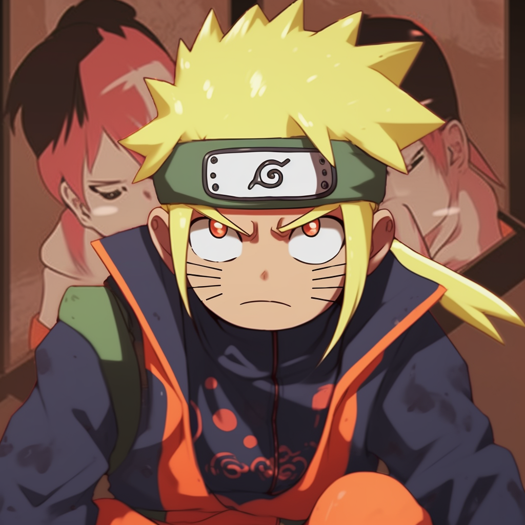 Pepe the Frog donning Naruto's attire, with a focus on the detailed folds and shading of the costume pfp featuring anime meme pfp for discord.