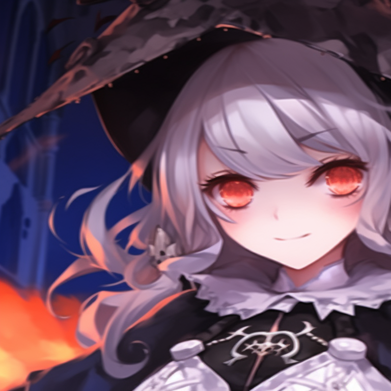 Two characters with fear-inducing expressions, high contrast colors and eerie background. trending matching genshin pfp halloween theme pfp for discord.