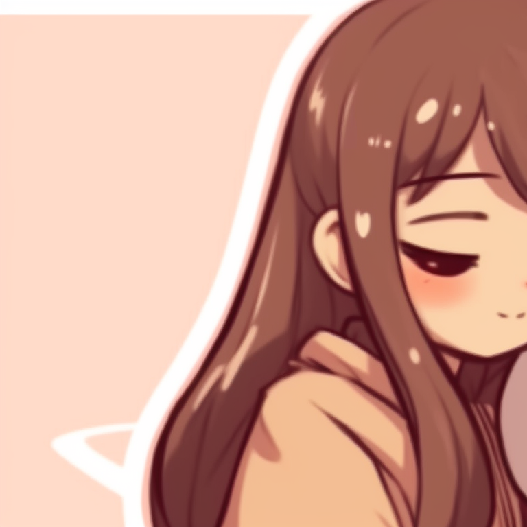 Milk and Mocha in a bakery setting with matching aprons, colorful surroundings with an array of pastries visible. milk and mocha themed pfp pfp for discord.