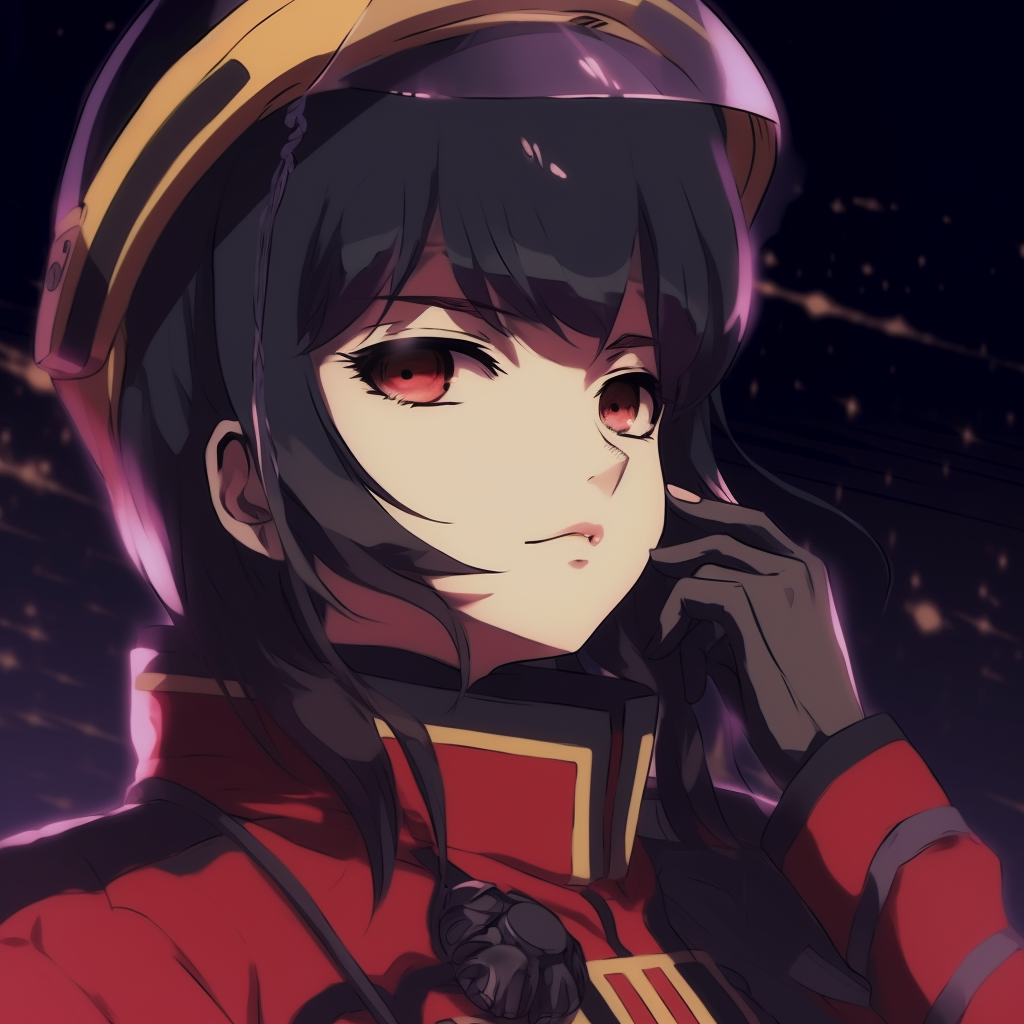 Leading man of Yamato, showcased in detailed Y2K animation style. premium y2k anime pfp