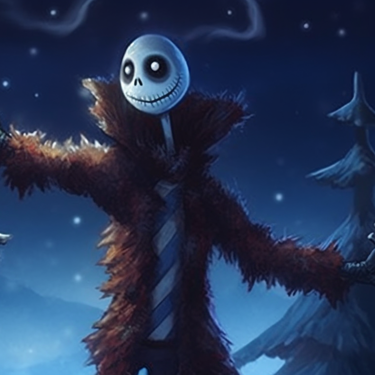 Two characters dressed as ghastly wraiths, hauntingly singing carols. matching scary christmas pfp classic monster scenes pfp for discord.