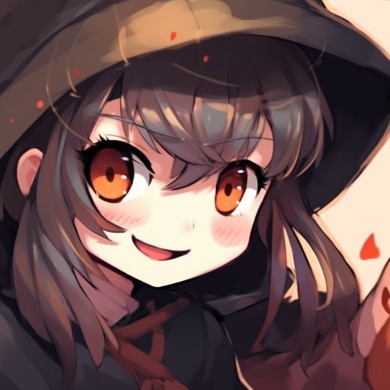 Characters outlined by the glow of the moon, one dressed as a witch, the other as a werewolf, rich dark tones and subtle shading. halloween couple matching pfp pfp for discord.