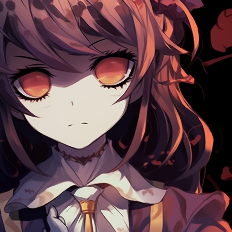 The characters cast into deep, inky shadows against the luminous glow of a blue moon. A Halloween night, etching their silhouettes. a silent voice anime characters for matching halloween theme pfp pfp for discord.