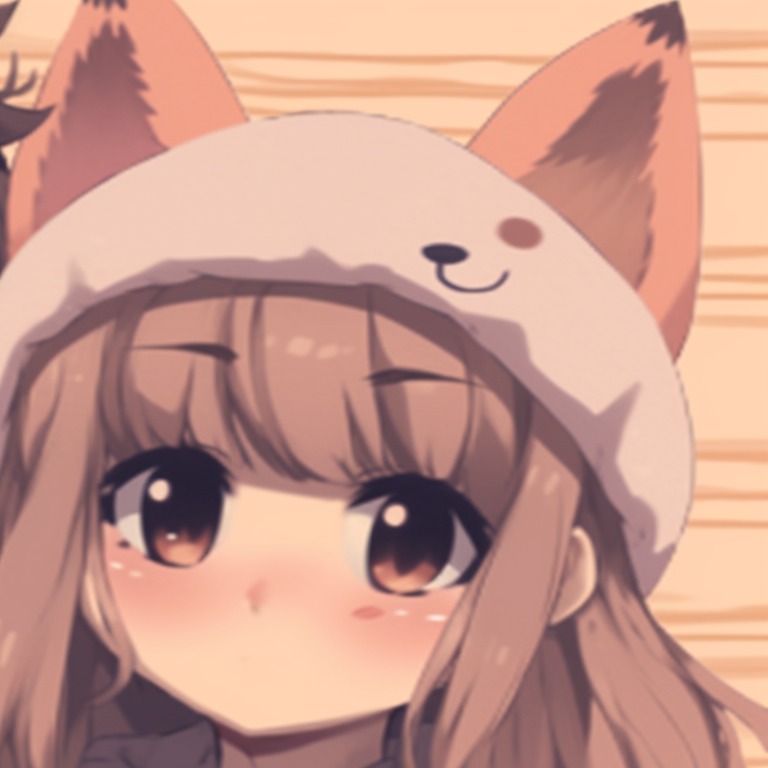 Two characters with matching expressions, contrasting colors and simple backgrounds. adorable cute matching pfp for your better half pfp for discord.