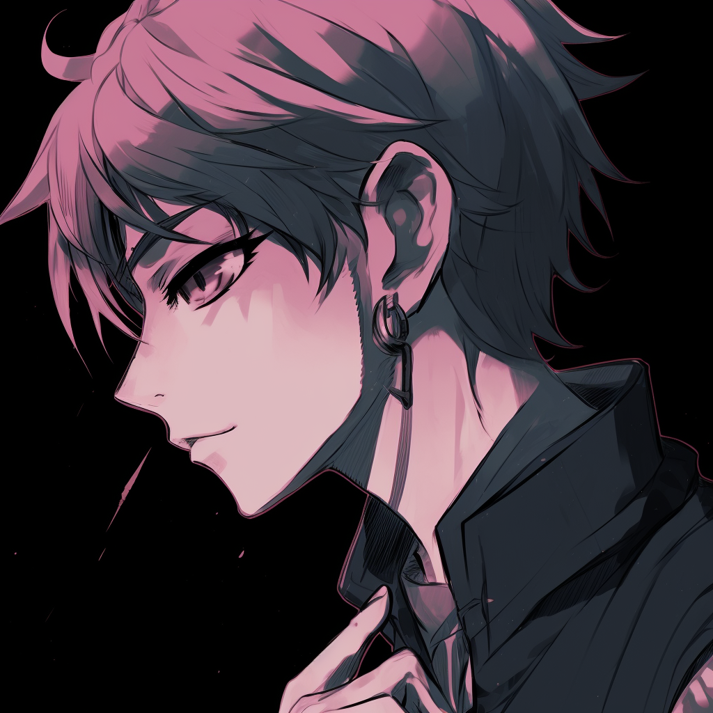 Kuroko's intense gaze during a match, capturing emotion and tension in the scene. black pfp anime male characters pfp for discord.
