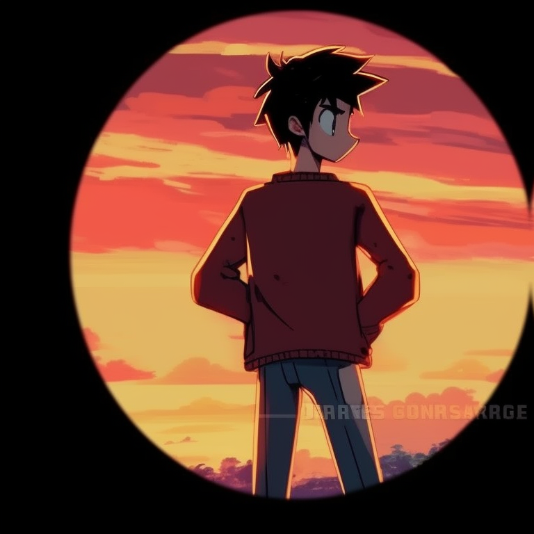 Two characters cloaked in flames, bold lines and blazing colors. innovative cartoon matching pfp designs pfp for discord.