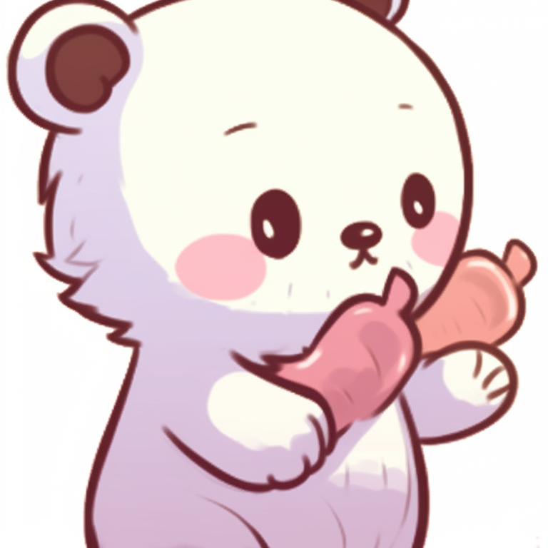 Two bear characters whispering to each other, with playful expressions and bubblegum colors. new milk and mocha pfp selections pfp for discord.