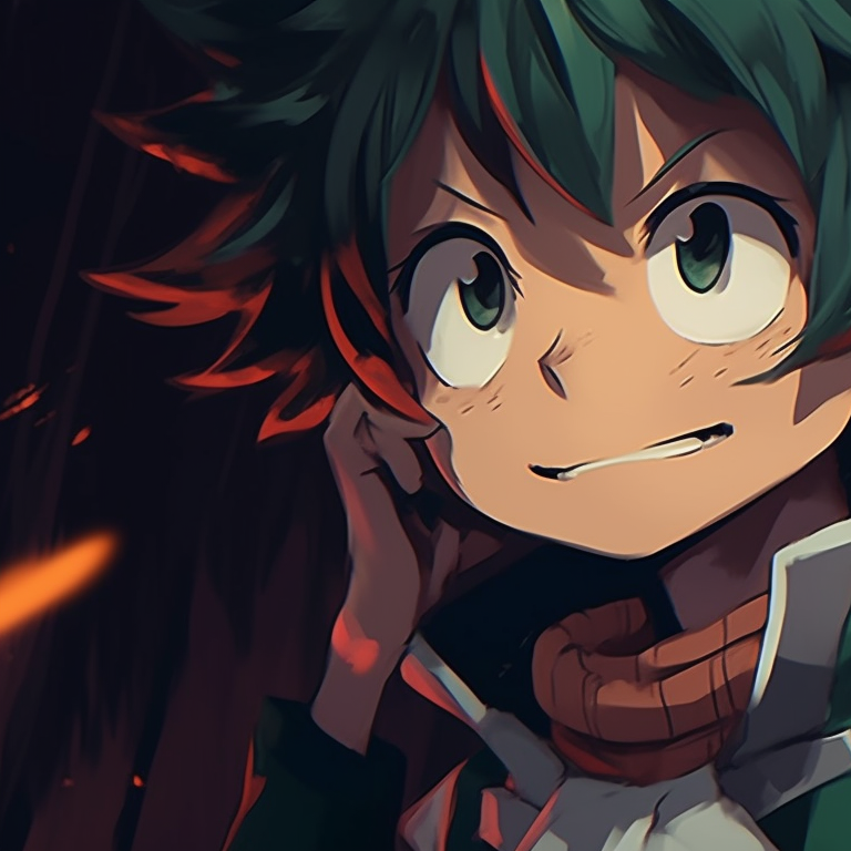 Deku and Uraraka wearing grim cloaks, angular design and gothic color scheme. deku and uraraka halloween edition pfp for discord.