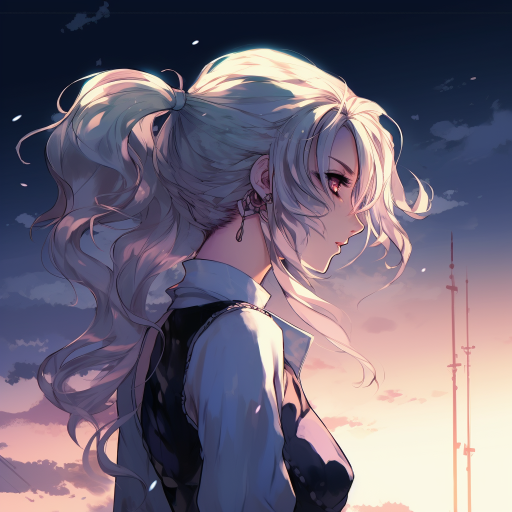 Sailor Moon portrayed in a dreamy pastel art style, showcasing vibrant hues and delicate linework. 4k anime girl profile photos