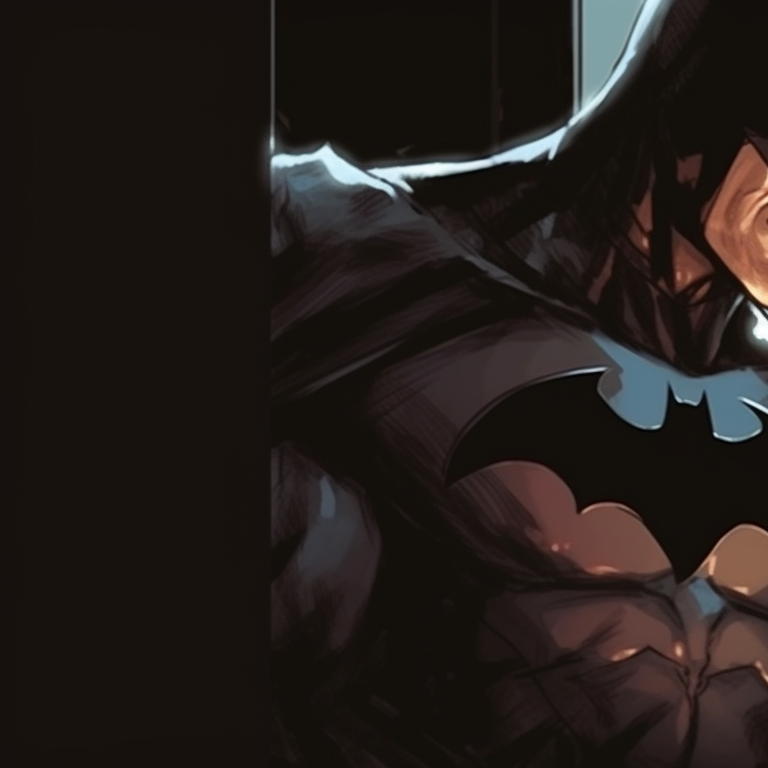 Catwoman and Batman sitting on a rooftop, high-contrast with city lights backdrop. batman and catwoman iconography pfp for discord.