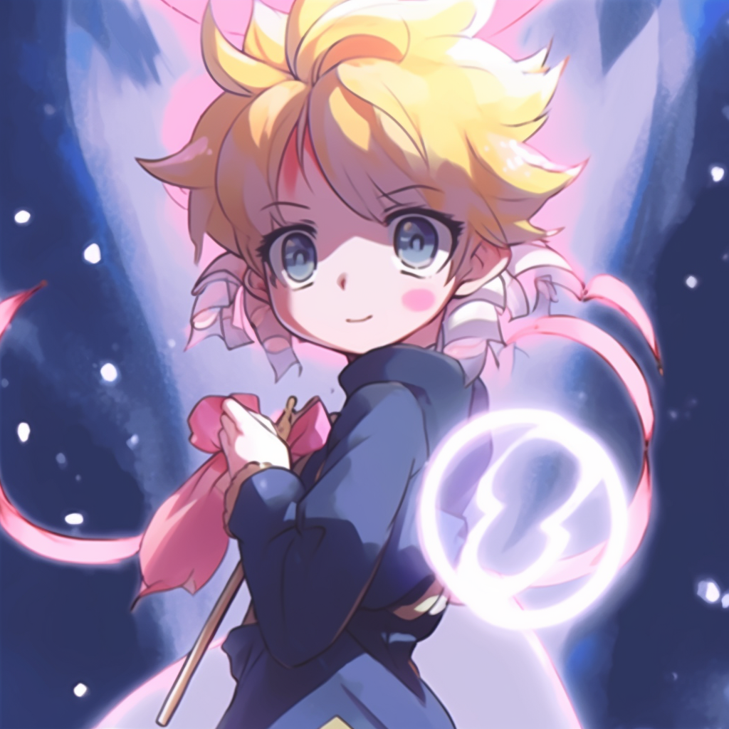 Sailor Moon with her wand, illustrated in beautiful pastel colors and soft shading. top animated pfp makers