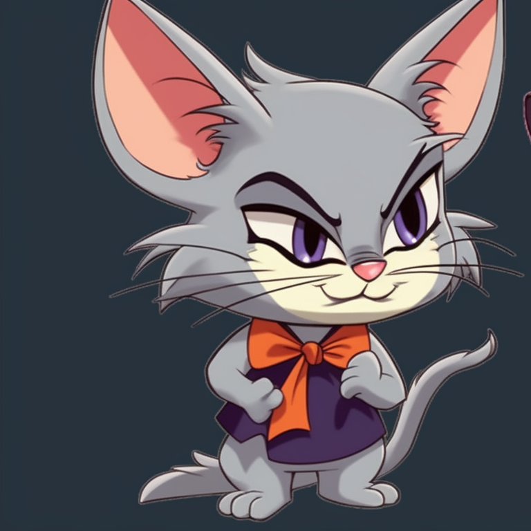 Tom and Jerry in Halloween masks, visible delight and playfulness, bright colors and glossy textures. tom and jerry matching pfp halloween theme design pfp for discord.