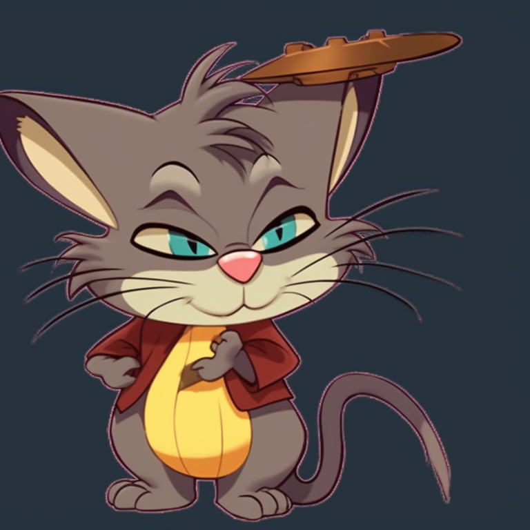 Tom and Jerry in Halloween masks, visible delight and playfulness, bright colors and glossy textures. tom and jerry matching pfp halloween theme design pfp for discord.