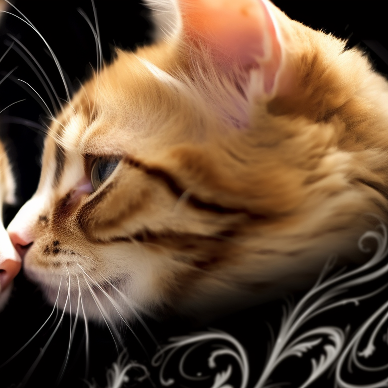 Two matching calico cat cartoon characters, drawn in a chilled, relaxed pose, that bear vibrant patches and playful expressions. cute cartoon matching cat pfp pfp for discord.