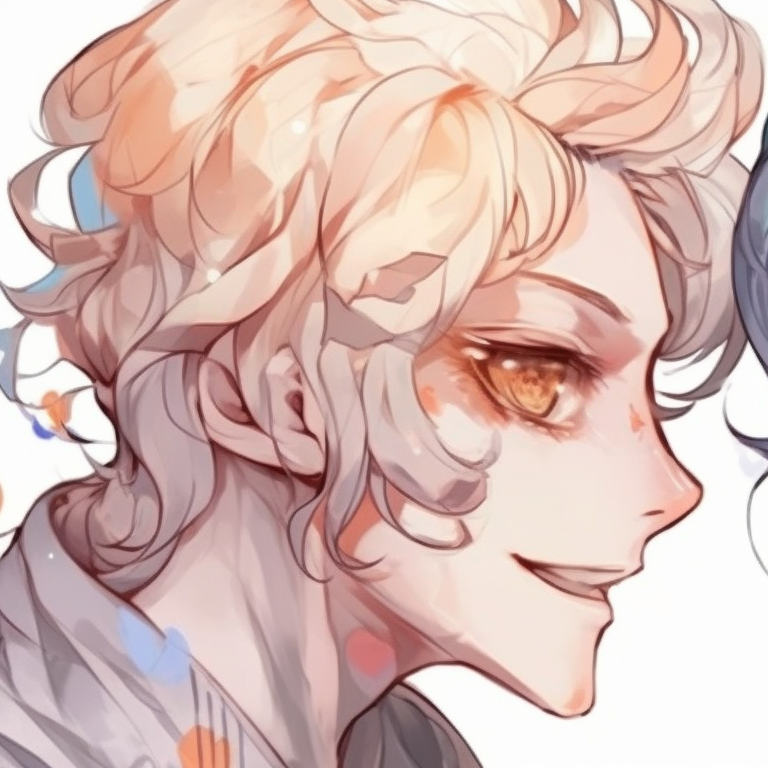 Two geisha characters, bold outlines and bright spray paints, standing side by side. anime pfp matching with unique style pfp for discord.