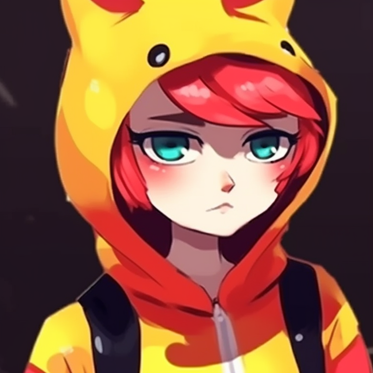 Two characters wearing goofy costumes, vibrant colors, and exaggerated expressions. cute and funny matching pfp ideas pfp for discord.