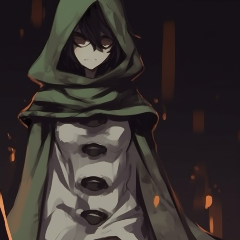 Two characters wearing candy corn-inspired outfits, bright colors and cartoonish style. matching halloween pfp options pfp for discord.