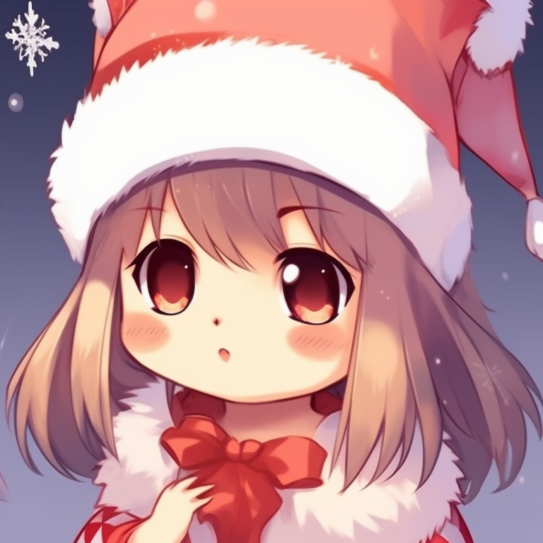 Two characters against a Christmas tree, low-light setting and warm colors. creative matching discord christmas pfp options pfp for discord.