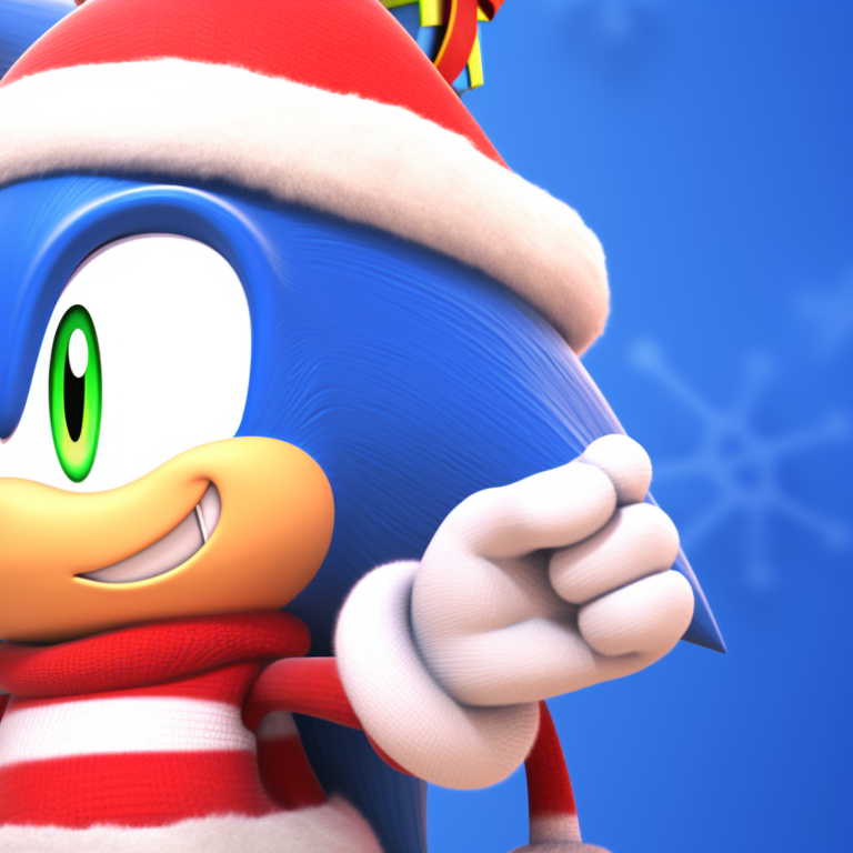 Sonic and Amy under starlight, cool tones and romantic mood. matching sonic christmas pfp for boys pfp for discord.