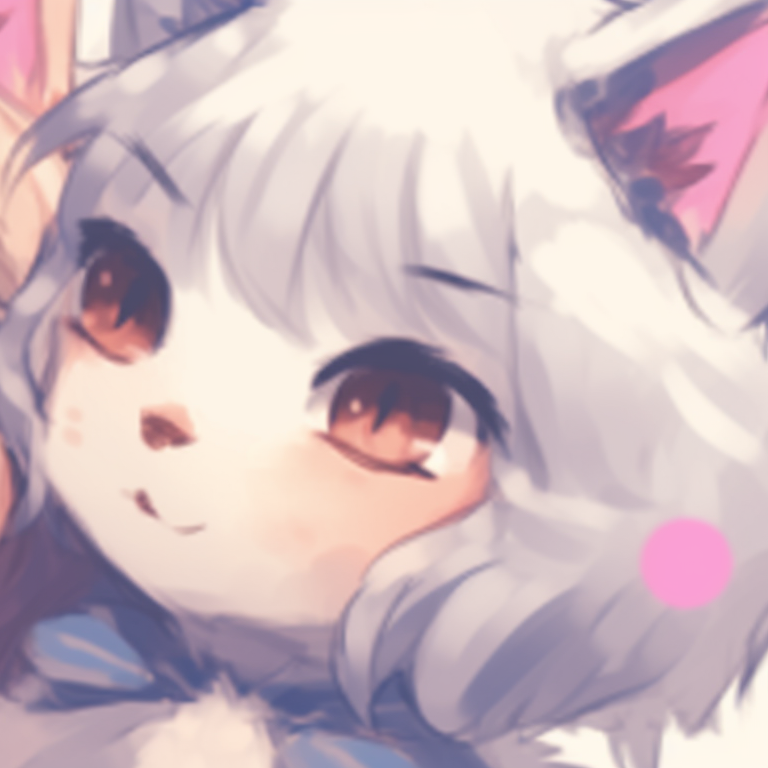 Two characters in casual outfits with cat accessories, muted tones and warm vibes. girl-themed cat matching pfp pfp for discord.