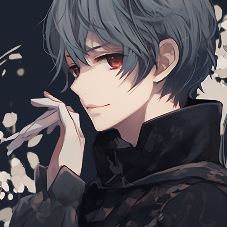 Two characters with opposing color schemes, dramatic differences subtly echoed. pfp matching anime characters pfp for discord.