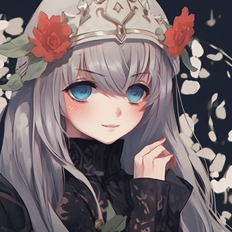 Two characters with opposing color schemes, dramatic differences subtly echoed. pfp matching anime characters pfp for discord.