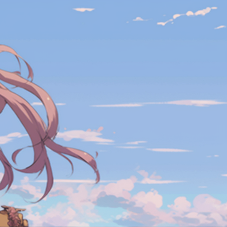 Two characters under a cherry blossom tree, vivid colors and gentle smiles. amazing girl x girl matching gif pfp pfp for discord.