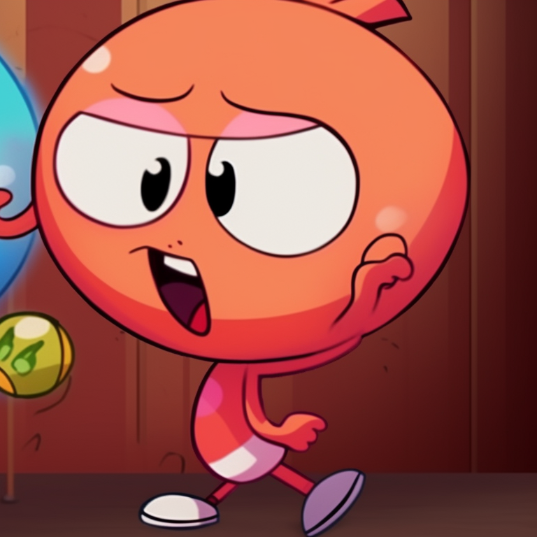 Gumball and Darwin depicted in an adventure, the image shows action and excitement using dynamic lines. amazing world of gumball and darwin pfp pfp for discord.