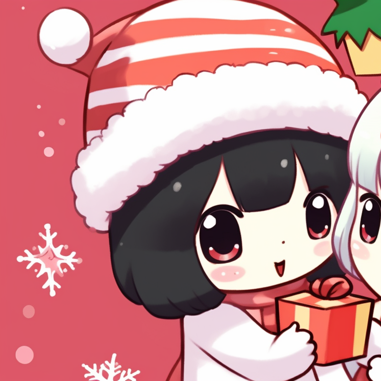 Sanrio characters, vibrant Christmas decor and soft artwork. matching christmas sanrio pfp videos pfp for discord.