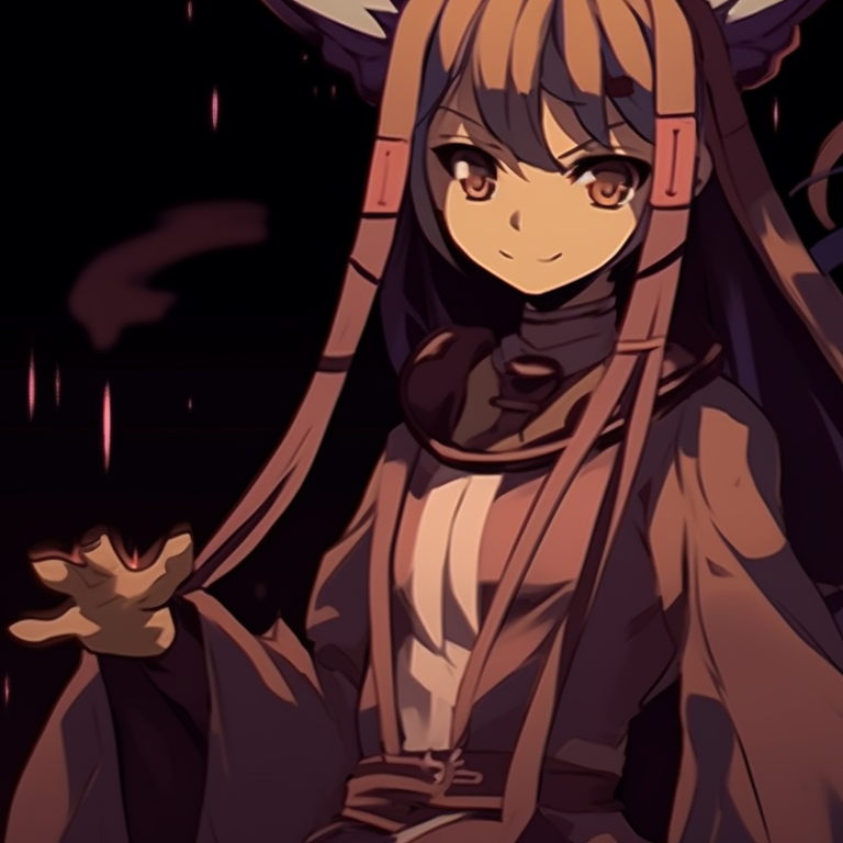 Two characters in a face-off position, dressed in a mix of Star Wars and Halloween themes, intense expressions. star wars matching pfp halloween concept pfp for discord.