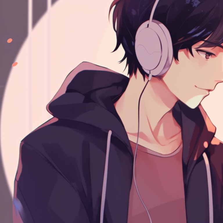 Two characters intertwined by byte strings, intense expressions, bold lines and rich detail. modern matching pfp for tech-savvy couples pfp for discord.