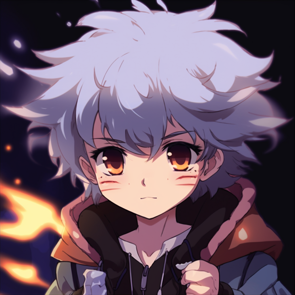 Playful chibi character PFP, detailed with characteristic large eyes and small body. superb free animated pfp maker