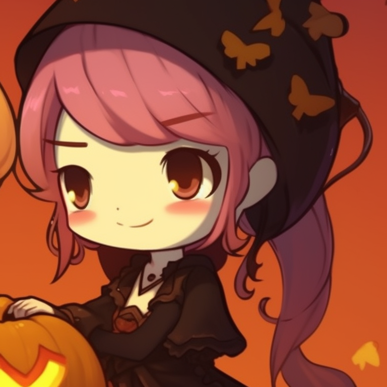 Two characters in haunting poses with ghostly accessories, dark shadows and cool tones. hallo-kitty matching profile pics pfp for discord.