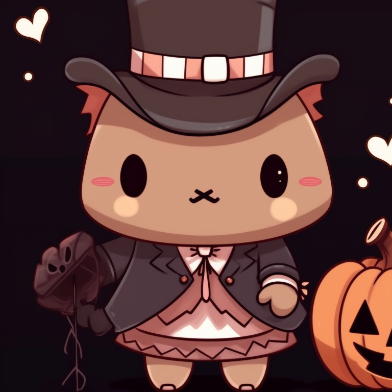 Milk and Mocha bear dressed up as vampiric figures, bold lines and dark hues. creative halloween theme ideas for milk and mocha bear matching pfp pfp for discord.