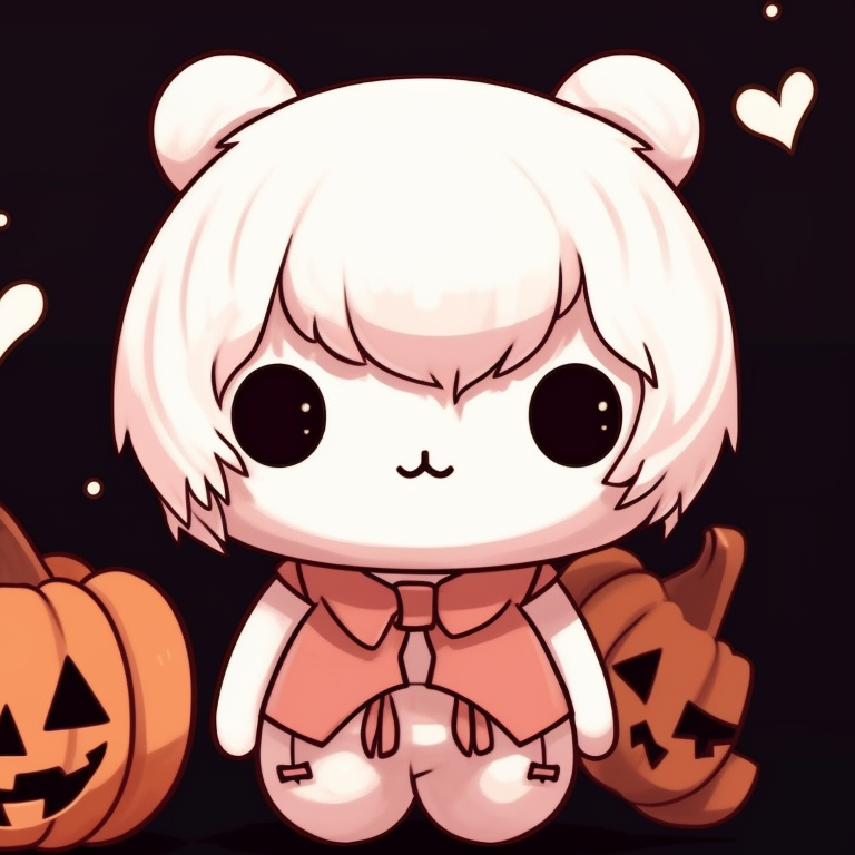 Milk and Mocha bear dressed up as vampiric figures, bold lines and dark hues. creative halloween theme ideas for milk and mocha bear matching pfp pfp for discord.