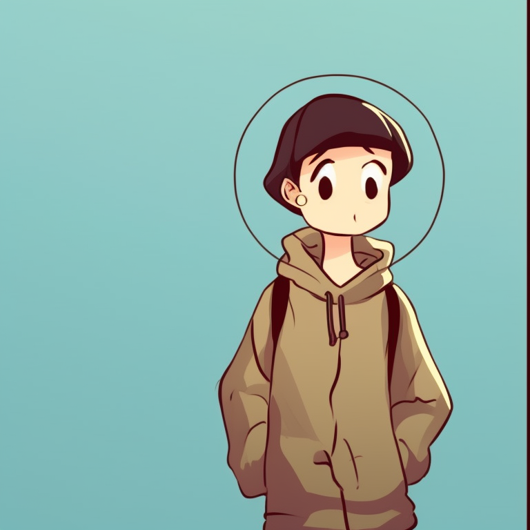 Two characters under a colorful sky, soft gradient hues and serene mood. creative best friend pfp matching profile pictures pfp for discord.