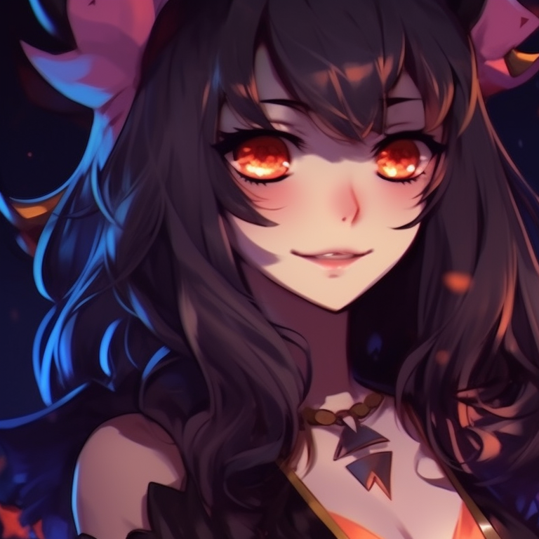 Two characters holding matching pumpkins, muted autumn colors and rustic detailing. unique matching pfp for discord halloween theme pfp for discord.