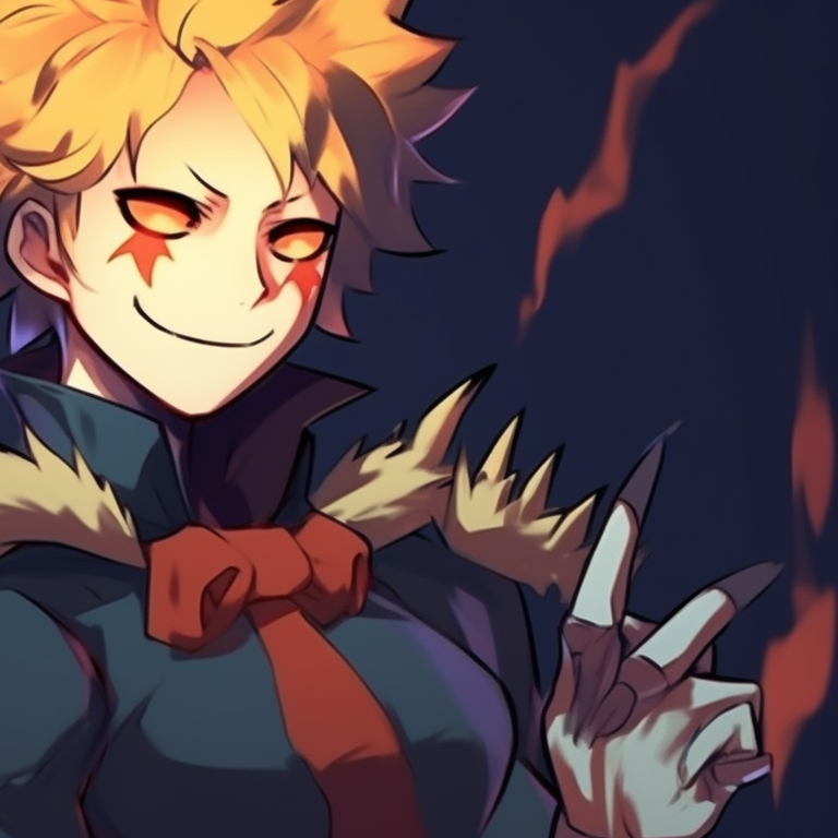 Tokoyami and Tsuyu in matching Halloween outfits, dark color palette and intriguing expressions. mha matching pfp halloween theme group suggestions pfp for discord.