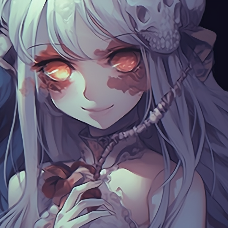 Two characters, Halloween accessories, gloomy yet inviting backdrop. best of matching bestie halloween pfp pfp for discord.