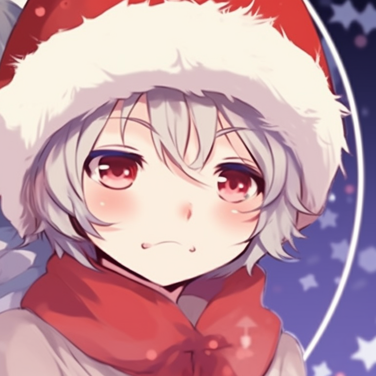 Two characters playfully fighting over a gift, cartoonish style and bright colors. matching christmas meme pfp designs pfp for discord.