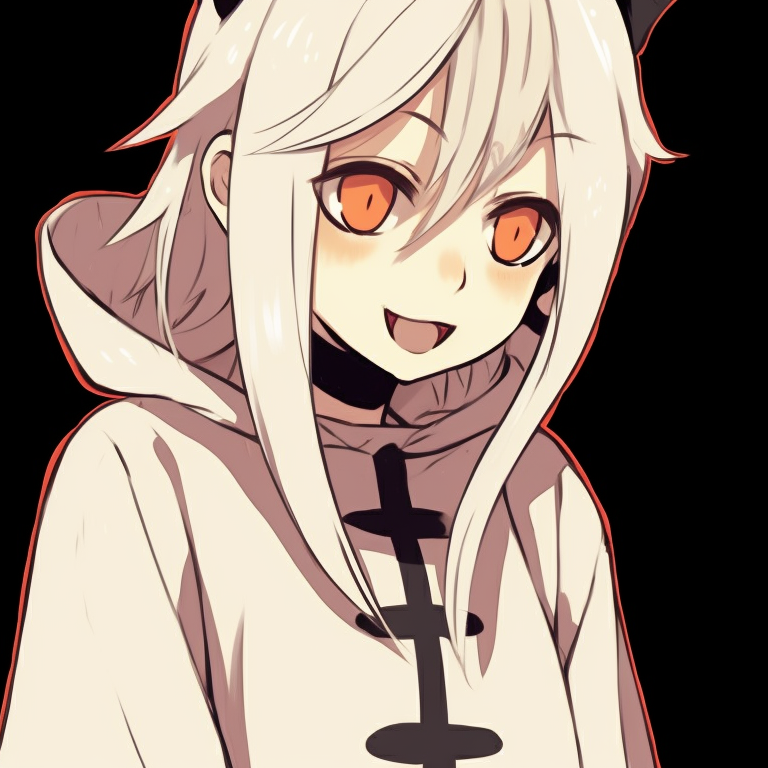 Denji and Power, in Halloween gear, locking gazes, with an unsettling yet exciting background. denji and power halloween pfp ideas pfp for discord.