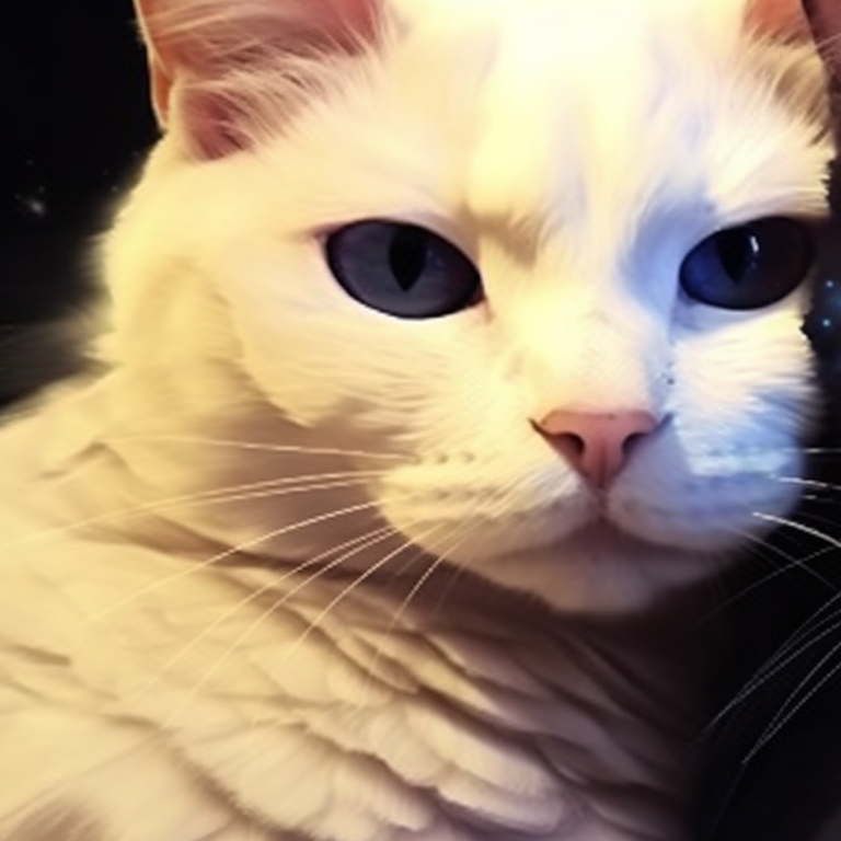 Two identical cats, mystical details and magical aura. popular matching pfp cat trends pfp for discord.