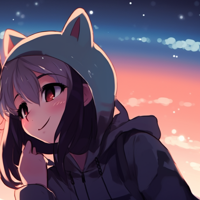 Two characters, indoors with a warm light, under a shared blanket. boy and girl matching pfp for friends pfp for discord.