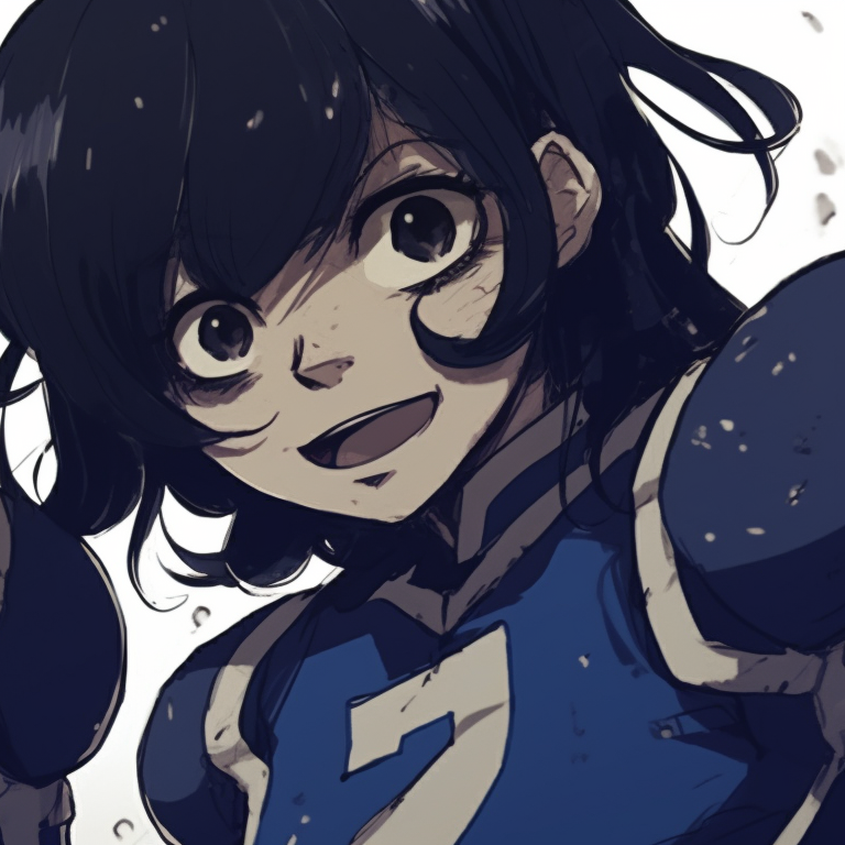 Two characters in dynamic action poses, strong lines and bold colors. blue lock matching pfp - manga themes pfp for discord.