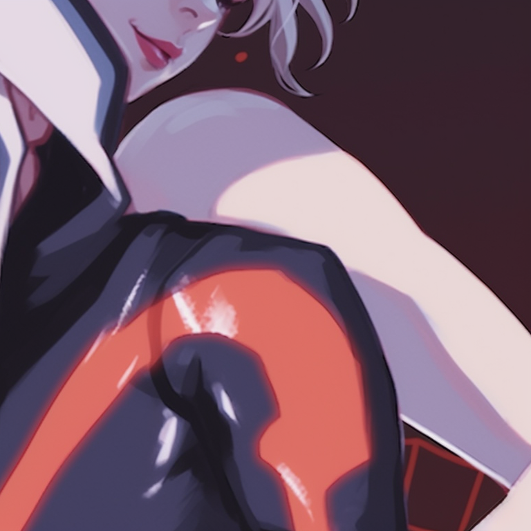 Gwen and Miles in Halloween-themed costumes with dark, eerie backdrop. spider man gwen and miles halloween matching pfp pfp for discord.