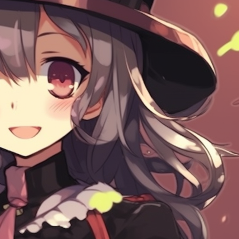 Mitsuri and Obanai, festive Halloween attire, distinct character embellishments and background details perfect obanai and mitsuri matching halloween pfp pfp for discord.