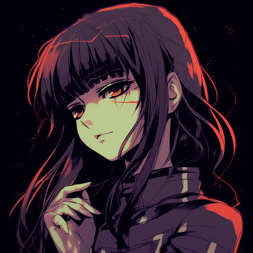 Artistic representation of Evangelion characters in distressing style, eccentric characteristics with muted hues. anime inspired grunge aesthetic pfp pfp for discord.