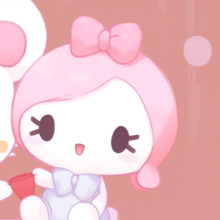 ChocoCat and Keroppi, striking green and black contrast, mirroring poses. stylish matching sanrio pfp pfp for discord.