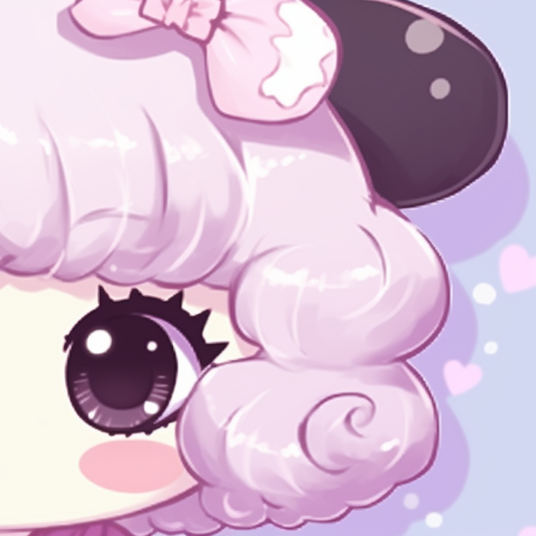 Two cute Sanrio companions, comforting smiles with a soft color palette, sharing a treat. beautiful matching sanrio pfp pfp for discord.