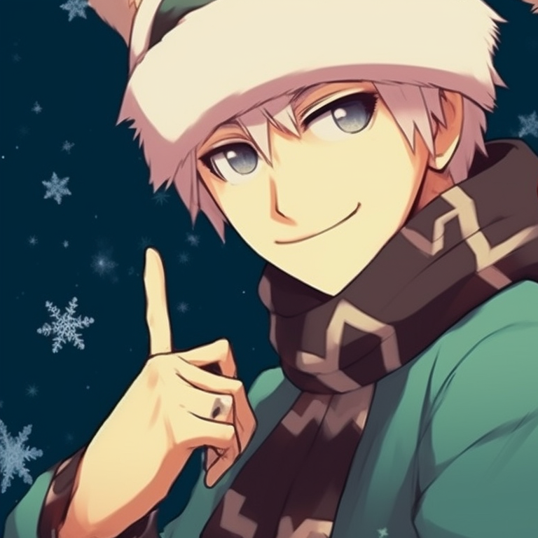 Three Hokages in festive cloaks, featuring minimalist designs. stylish naruto pfp for christmas matching pfp for discord.